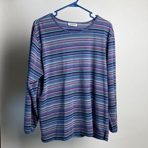Colorful striped tee